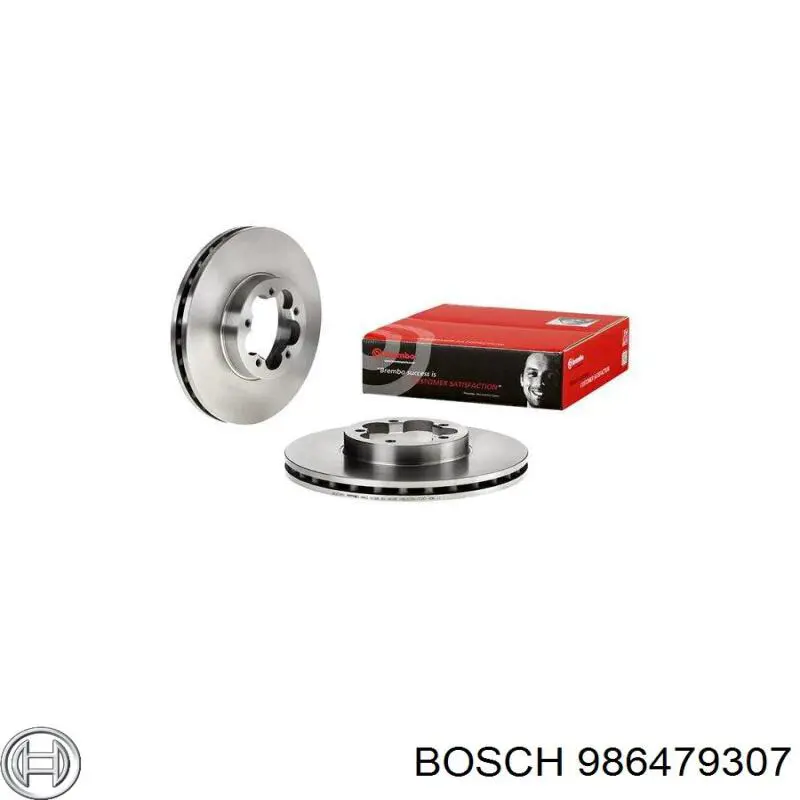 Disco do freio dianteiro 986479307 Bosch