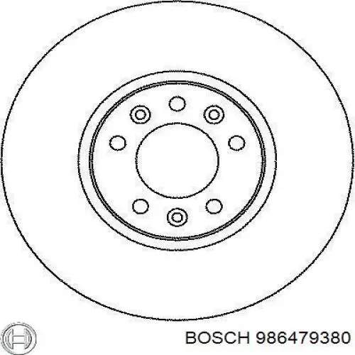 986479380 Bosch Disco do freio dianteiro