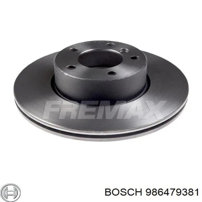 Disco do freio dianteiro 986479381 Bosch