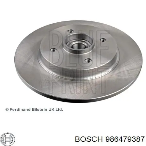 Disco do freio traseiro 986479387 Bosch