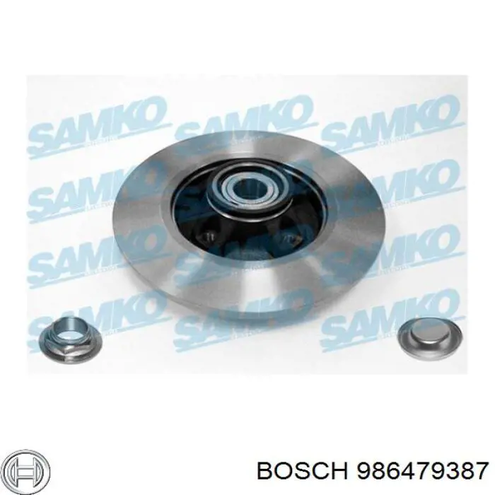 Compre 986479387 Bosch Disco do freio traseiro
