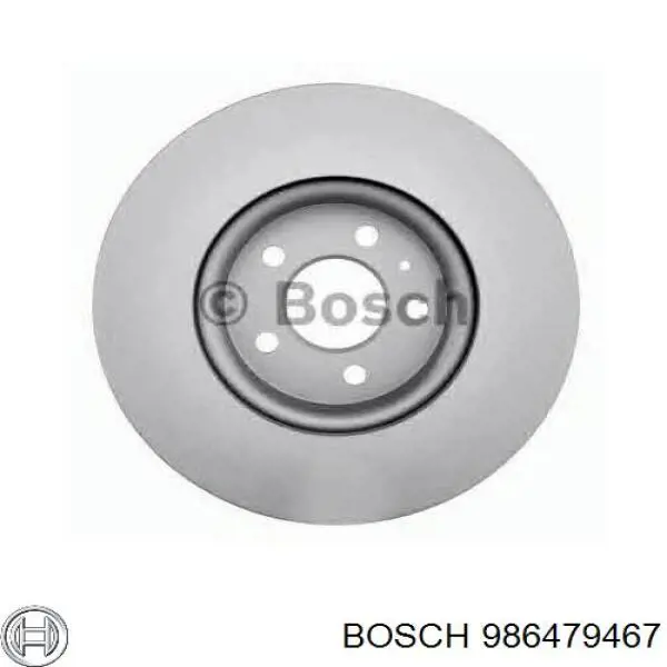 Disco do freio dianteiro 986479467 Bosch