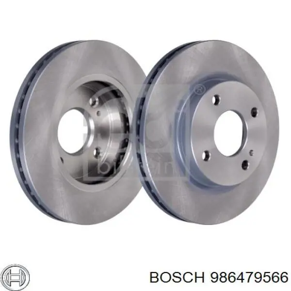 986479566 Bosch Disco do freio dianteiro