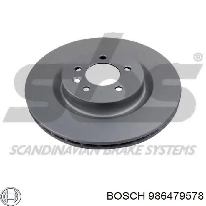 Disco do freio dianteiro 986479578 Bosch