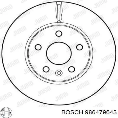 Compre 986479643 Bosch Disco do freio dianteiro