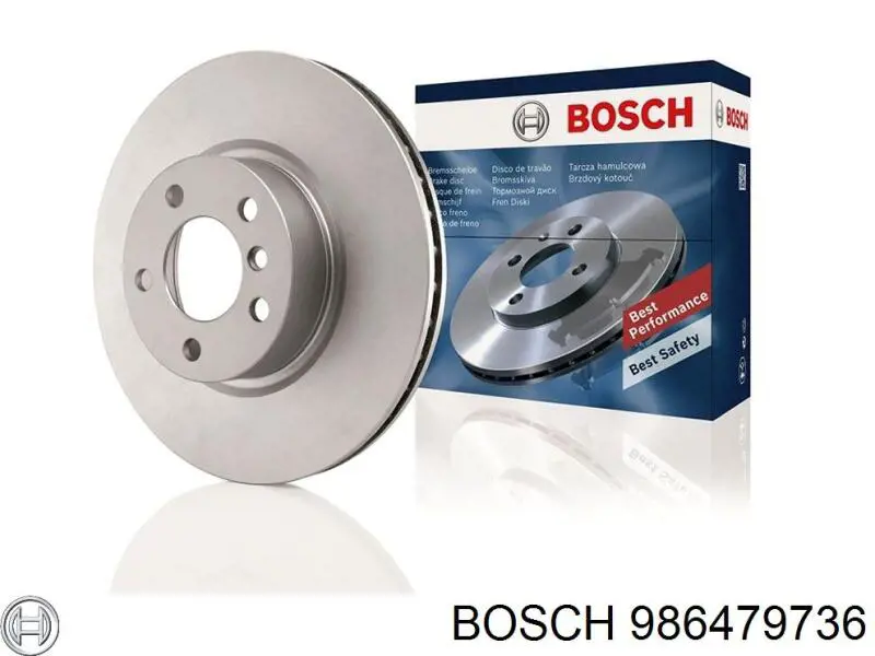 Disco do freio dianteiro 986479736 Bosch