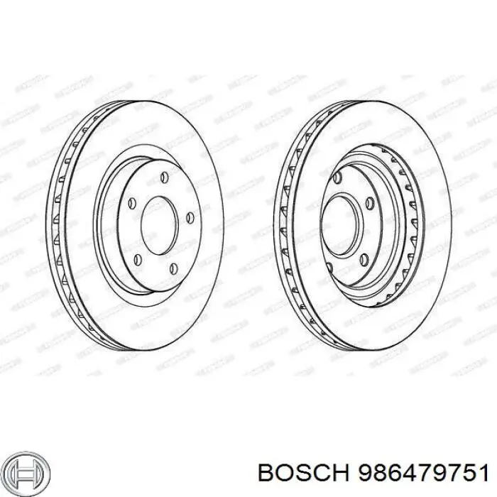 Disco do freio dianteiro Bosch 986479751 preço, a partir de 48,29 USD