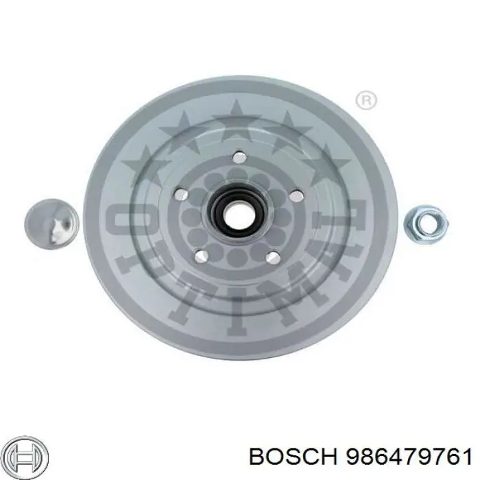 Disco do freio traseiro 986479761 Bosch