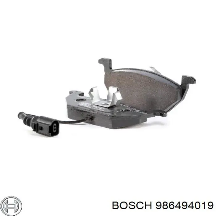 Sapatas do freio dianteiras de disco 986494019 Bosch