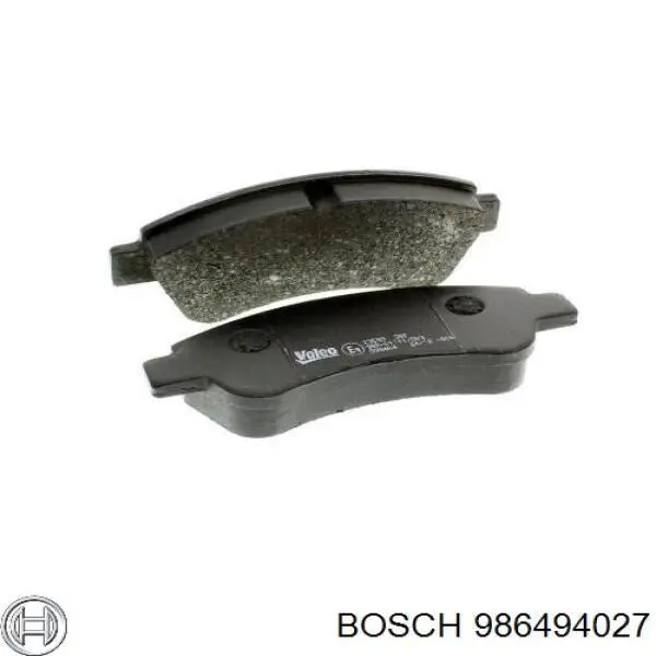 Compre 986494027 Bosch Sapatas do freio dianteiras de disco