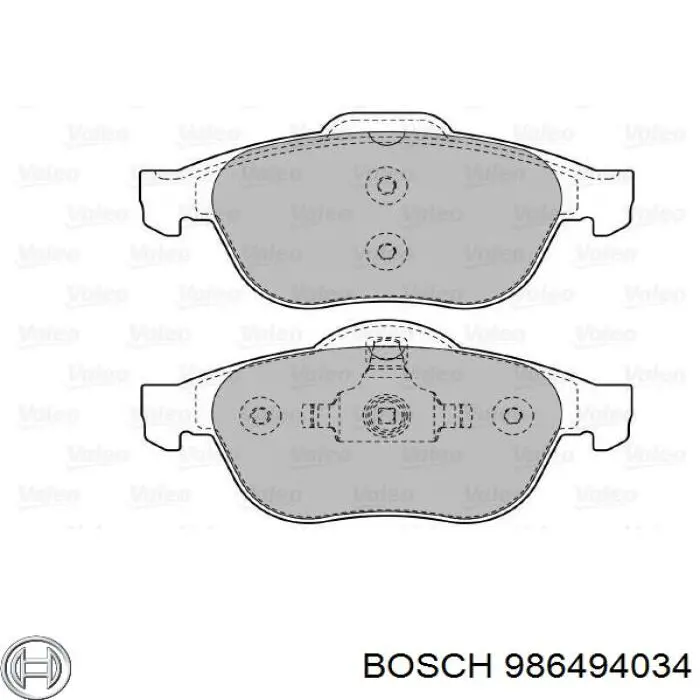 Sapatas do freio dianteiras de disco Bosch 986494034 preço, a partir de 29,40 USD