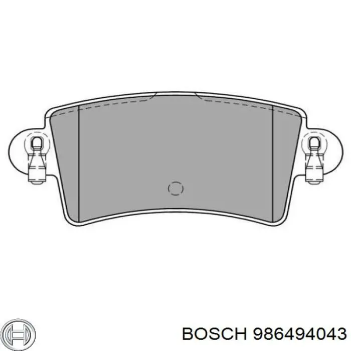 Sapatas do freio traseiras de disco Bosch 986494043 preço, a partir de 24,54 USD