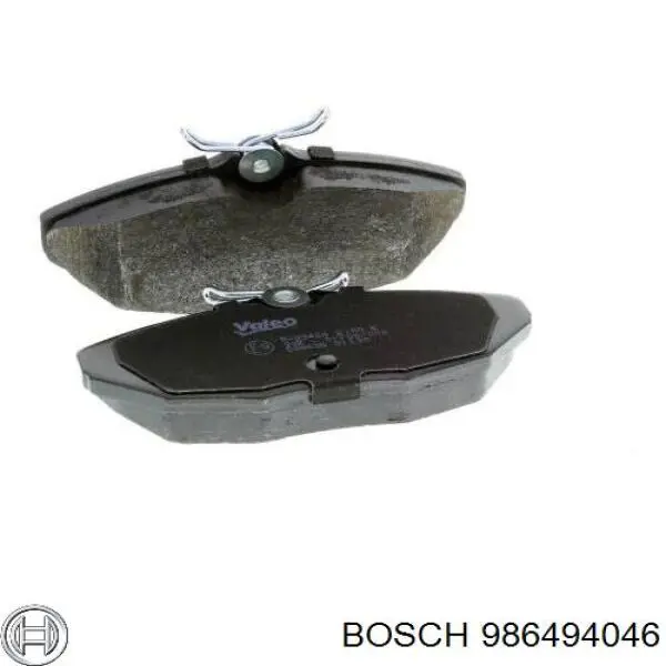 Compre 986494046 Bosch Sapatas do freio traseiras de disco