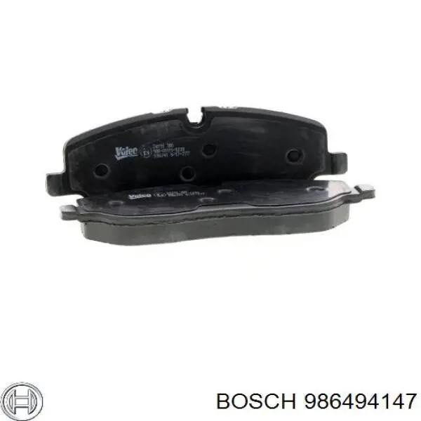 Sapatas do freio dianteiras de disco 986494147 Bosch