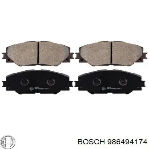 Sapatas do freio dianteiras de disco Bosch 986494174 preço, a partir de 33,46 USD