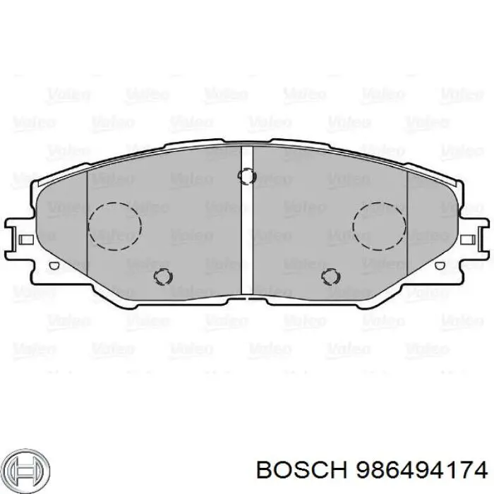 986494174 Bosch Sapatas do freio dianteiras de disco