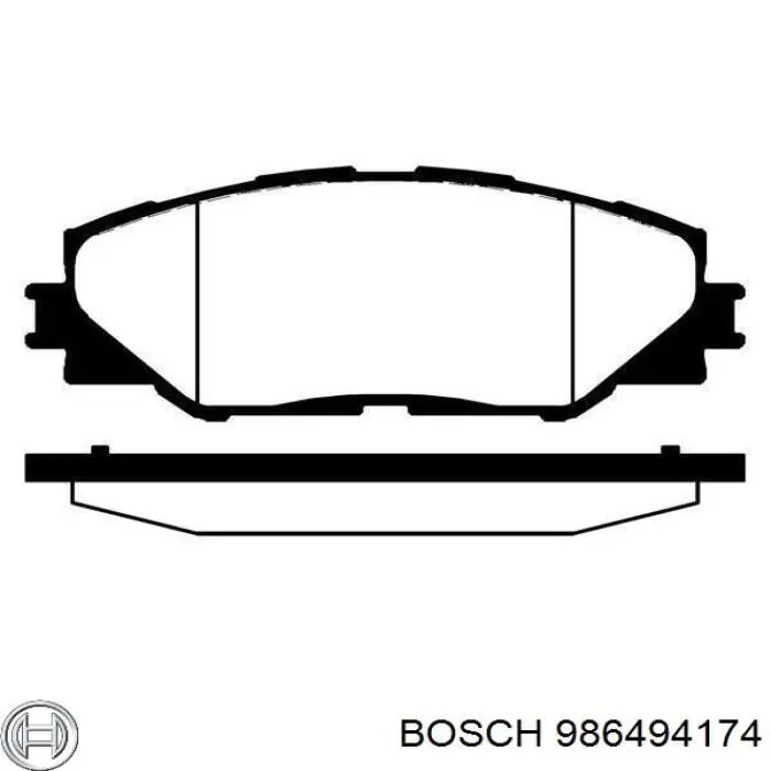 Sapatas do freio dianteiras de disco Bosch 986494174 preço, a partir de 33,46 USD