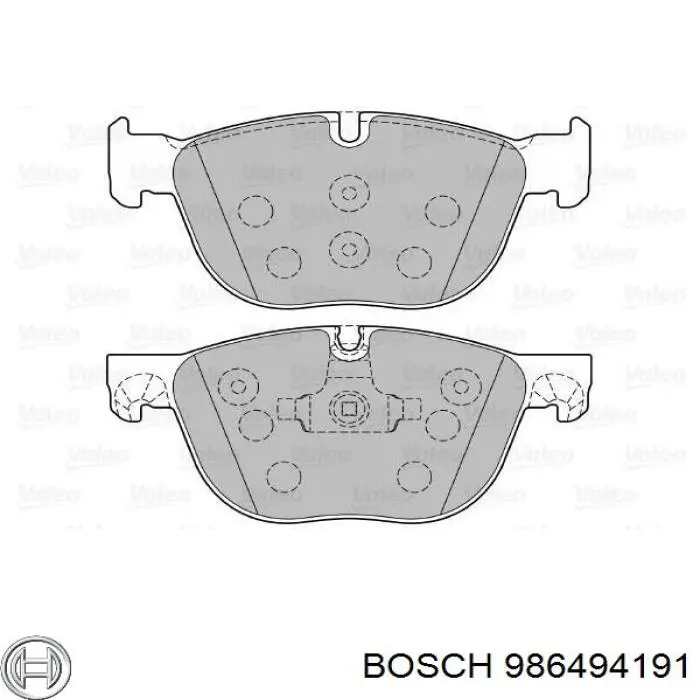Sapatas do freio dianteiras de disco Bosch 986494191 preço, a partir de 48,38 USD