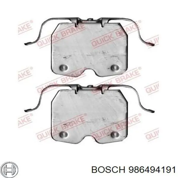 Compre 986494191 Bosch Sapatas do freio dianteiras de disco