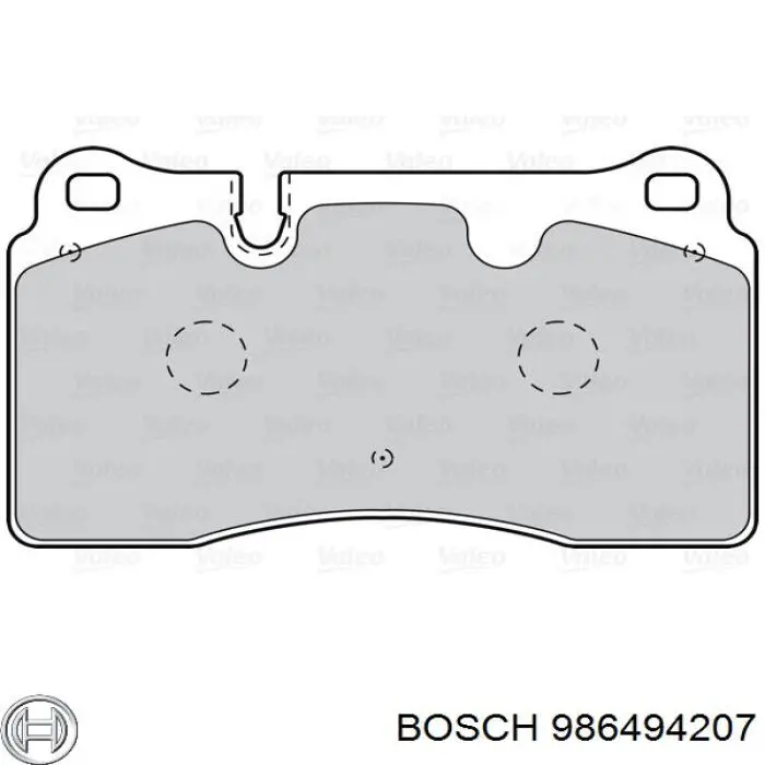 986494207 Bosch Sapatas do freio dianteiras de disco