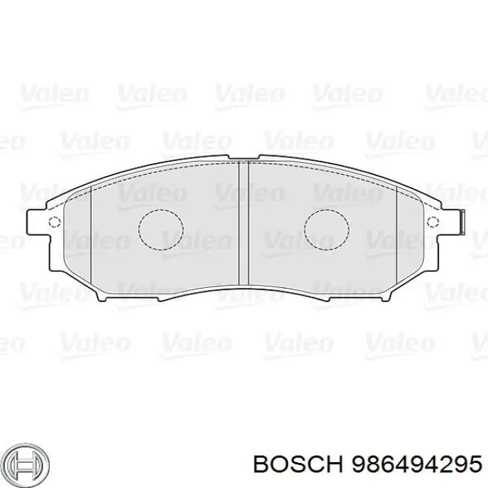 Sapatas do freio dianteiras de disco 986494295 Bosch