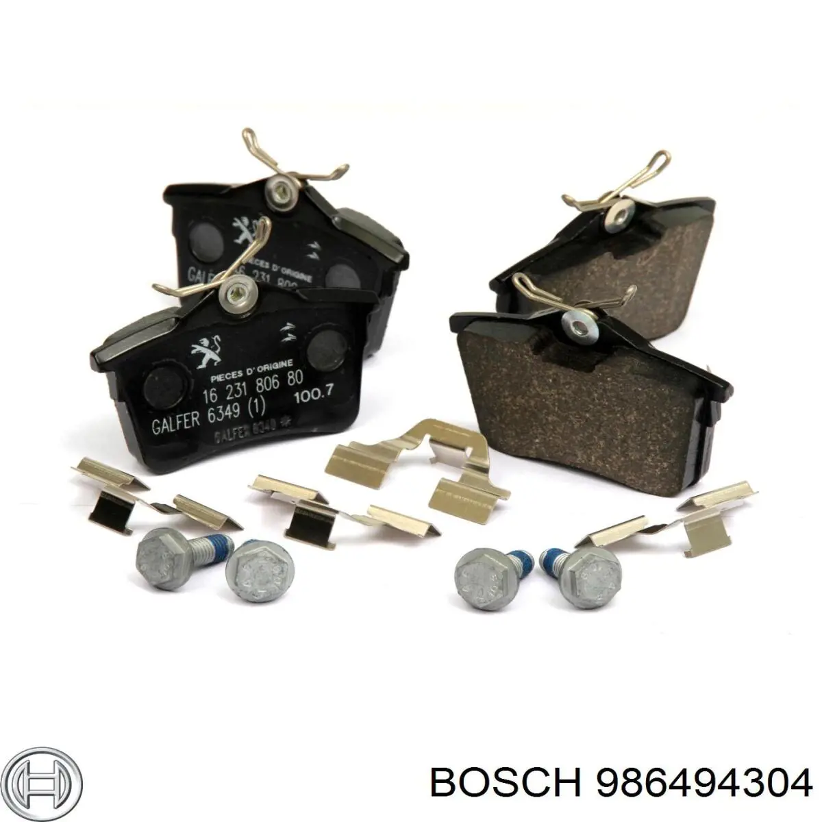 Sapatas do freio traseiras de disco Bosch 986494304 preço, a partir de 21,69 USD