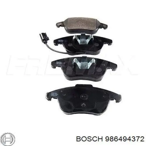 Sapatas do freio dianteiras de disco Bosch 986494372 preço, a partir de 38,02 USD