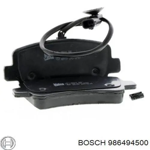 Compre 986494500 Bosch Sapatas do freio traseiras de disco