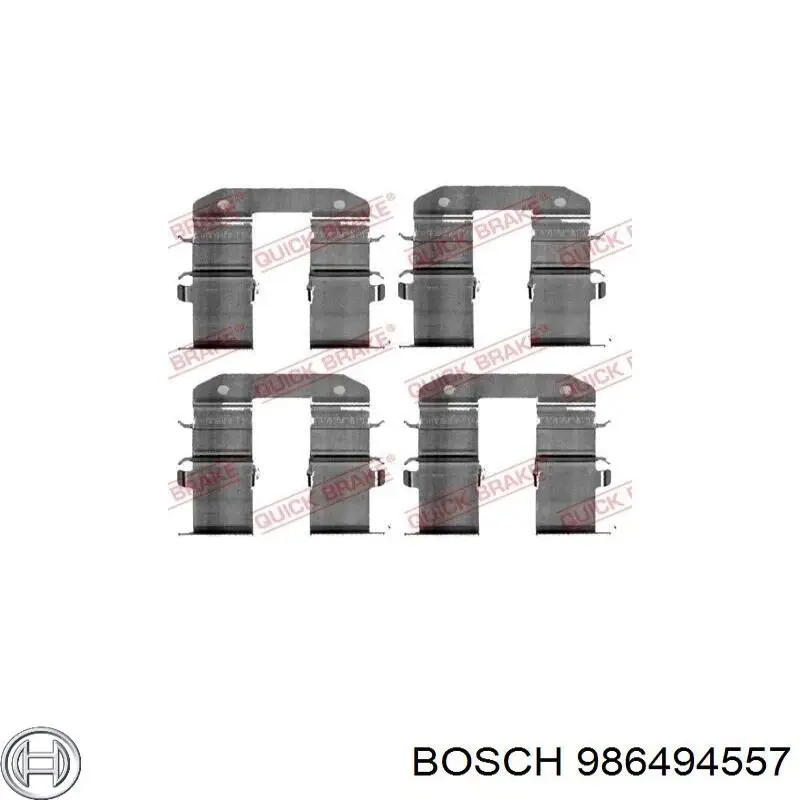 Sapatas do freio traseiras de disco Bosch 986494557