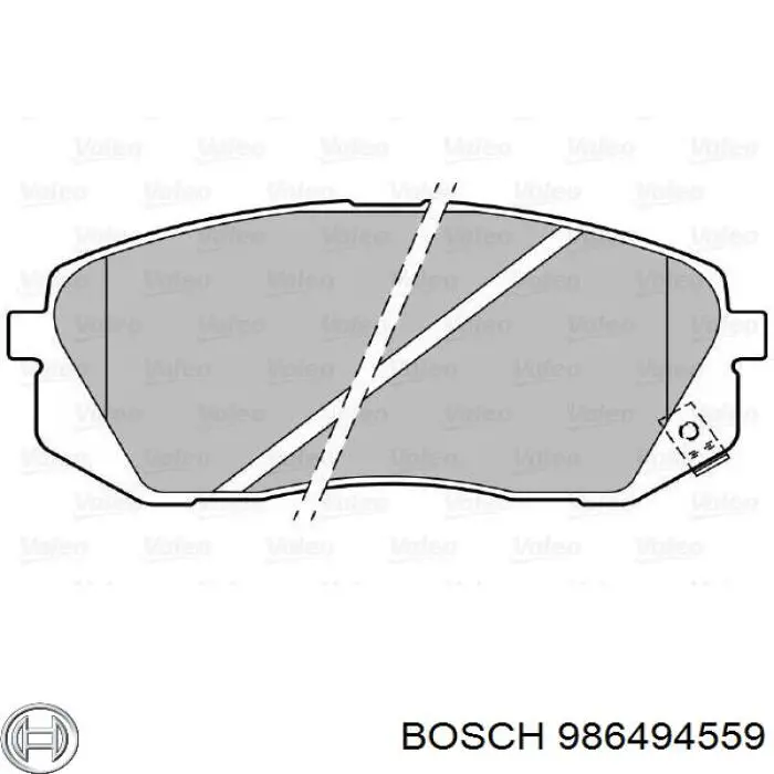 986494559 Bosch Sapatas do freio dianteiras de disco