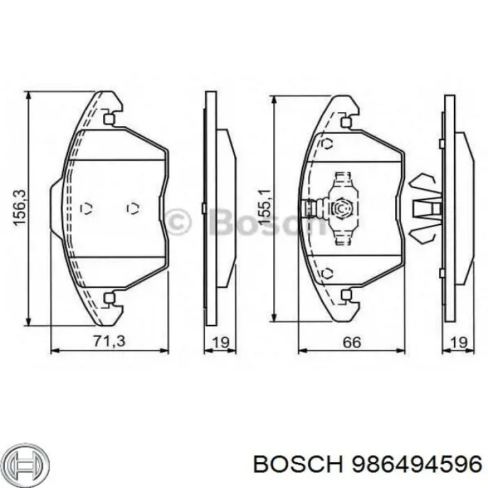 Sapatas do freio traseiras de disco Bosch 986494596 preço, a partir de 25,95 USD