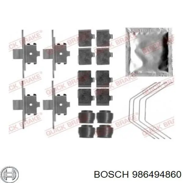 986494860 Bosch Sapatas do freio dianteiras de disco