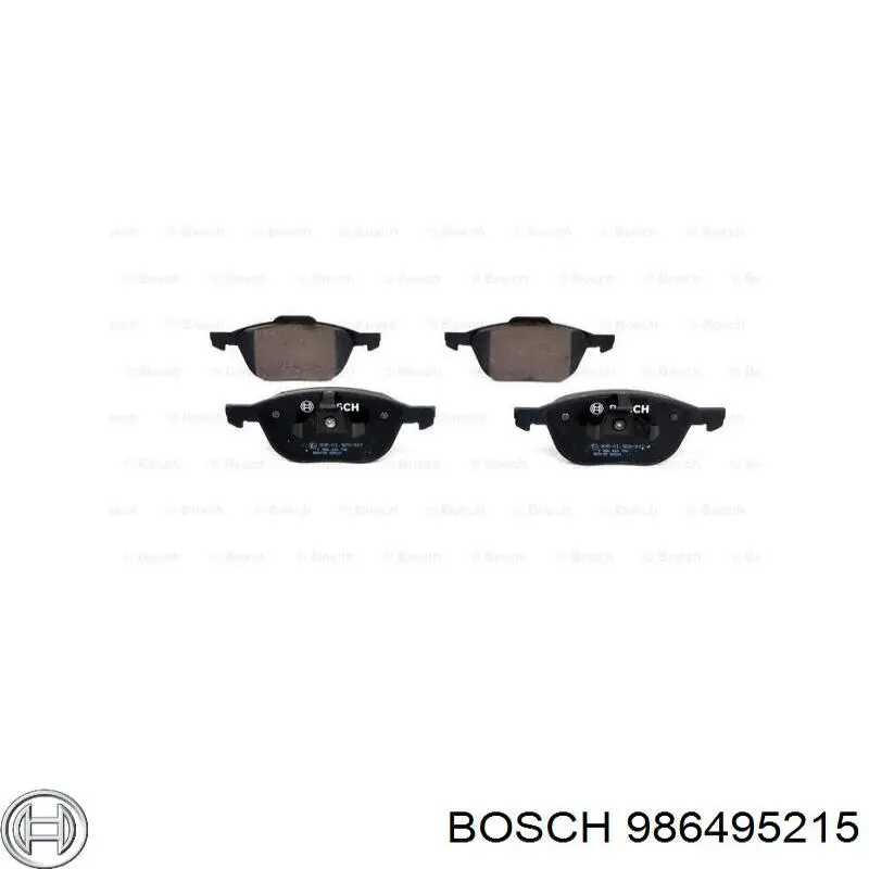 986495215 Bosch Sapatas do freio dianteiras de disco