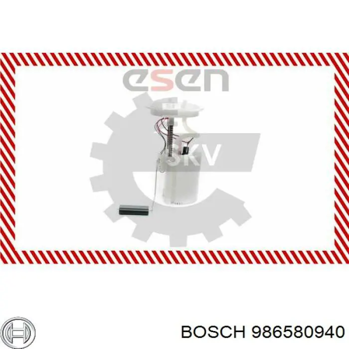 Compre 986580940 Bosch Módulo de bomba de combustível com sensor do nível de combustível
