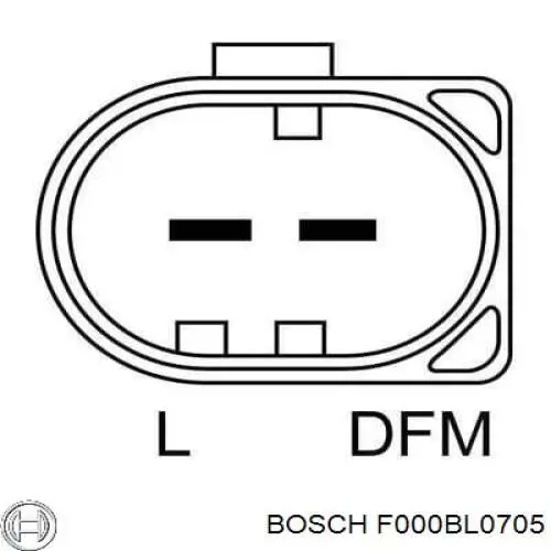 F000BL0705 Bosch Gerador