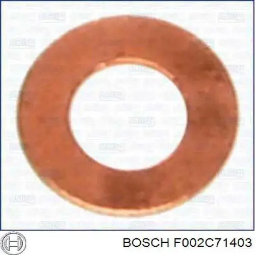 F002C71403 Bosch Anel (arruela) do injetor de ajuste