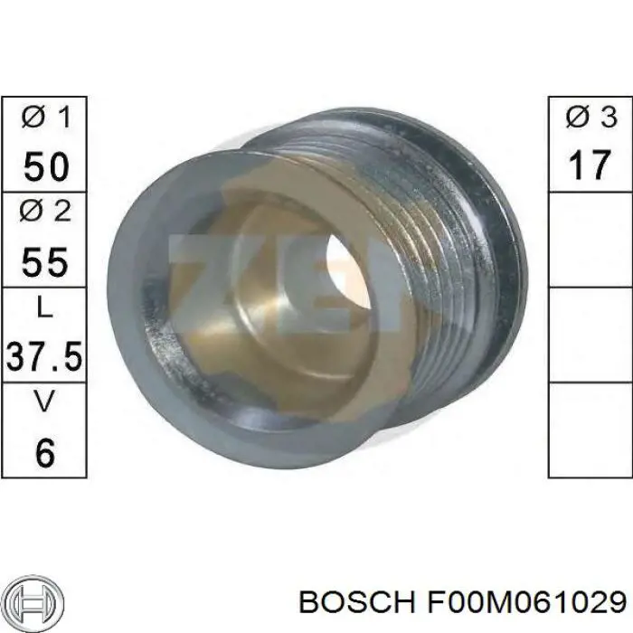 Compre F00M061029 Bosch Polia do gerador