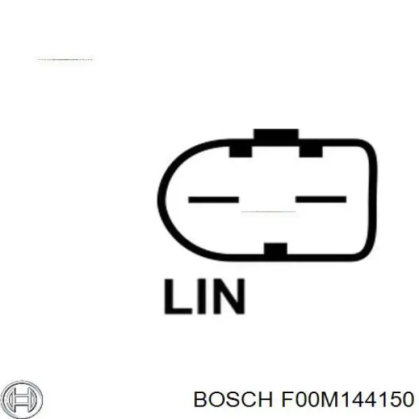 Relê-regulador do gerador (relê de carregamento) F00M144150 Bosch