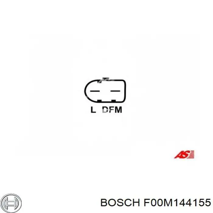 F00M144155 Bosch Relê-regulador do gerador (relê de carregamento)