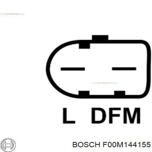 Compre F00M144155 Bosch Relê-regulador do gerador (relê de carregamento)