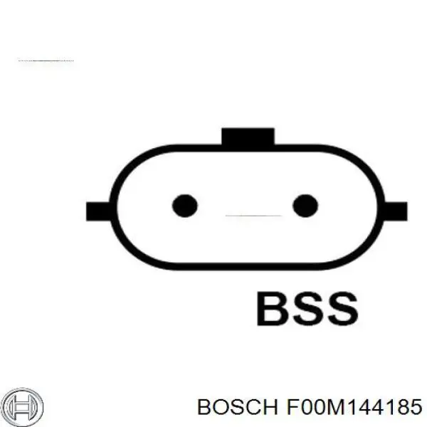 F00M144185 Bosch Relê-regulador do gerador (relê de carregamento)