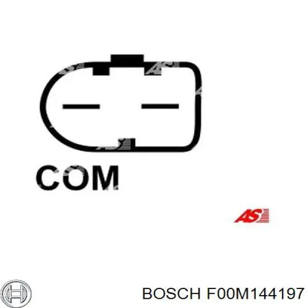 Relê-regulador do gerador (relê de carregamento) F00M144197 Bosch