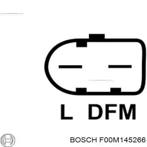 F00M145266 Bosch Relê-regulador do gerador (relê de carregamento)