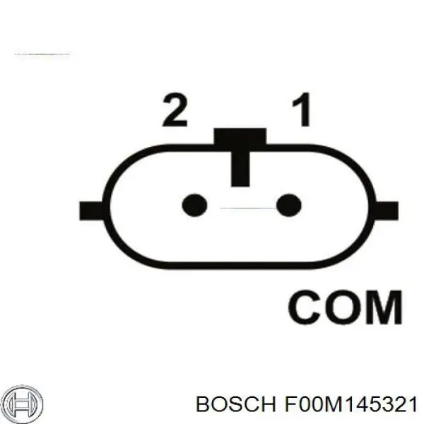 Compre F00M145321 Bosch Relê-regulador do gerador (relê de carregamento)