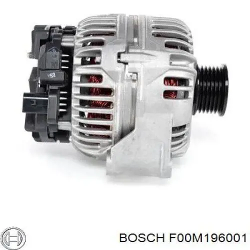 Tampa traseira do gerador F00M196001 Bosch