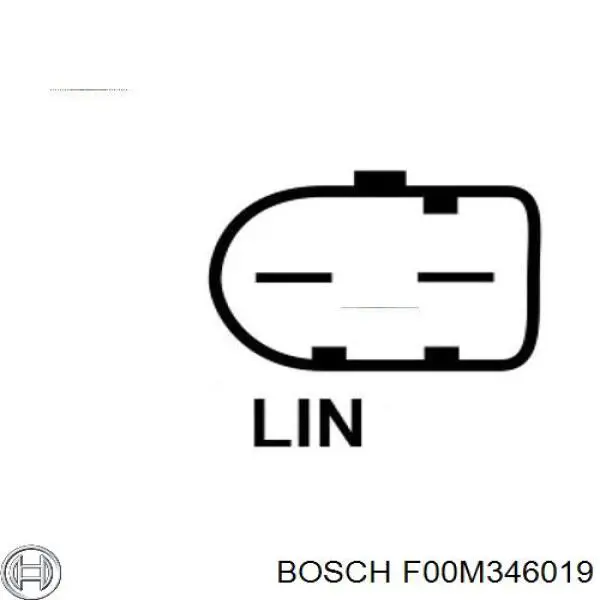 Compre F00M346019 Bosch Relê-regulador do gerador (relê de carregamento)
