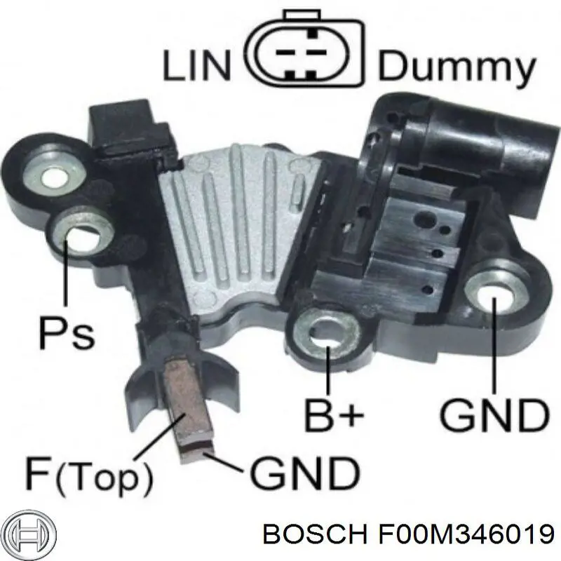 F00M346019 Bosch Relê-regulador do gerador (relê de carregamento)