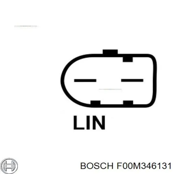 Relê-regulador do gerador (relê de carregamento) F00M346131 Bosch