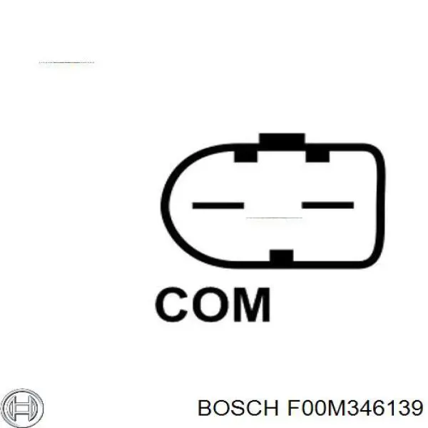 F00M346139 Bosch Relê-regulador do gerador (relê de carregamento)