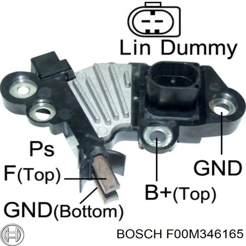 F00M346165 Bosch Relê-regulador do gerador (relê de carregamento)
